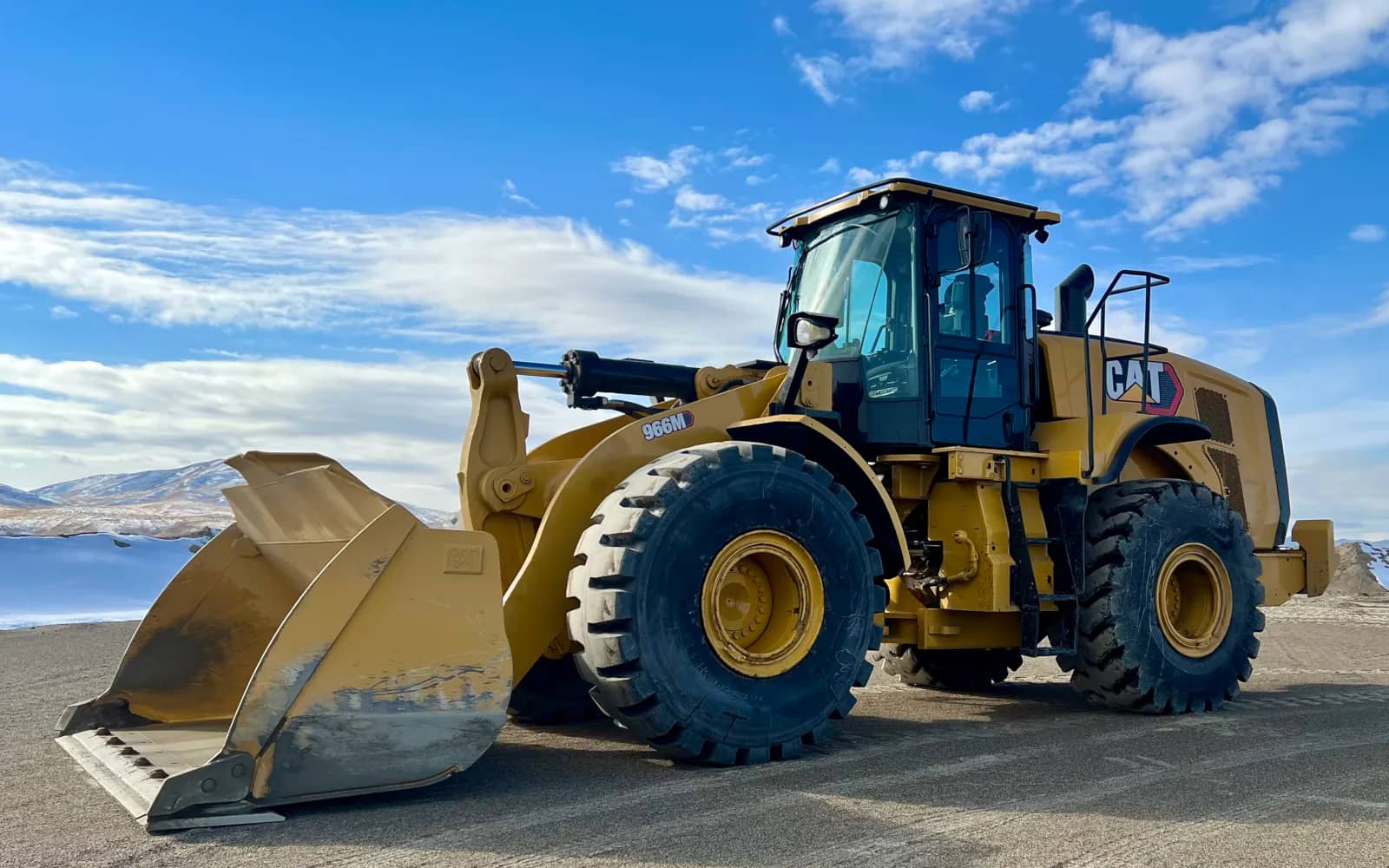 Caterpillar loader at the yard